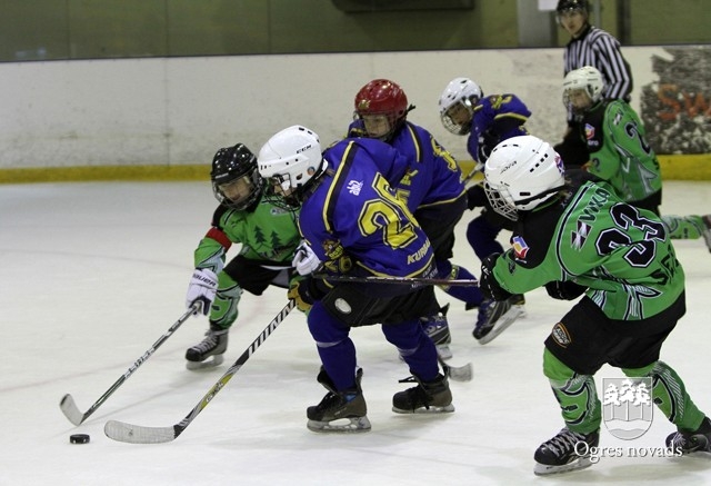 "Ogre Juniors" visjaunākie hokejisti - starp Latvijas čempionāta līderiem