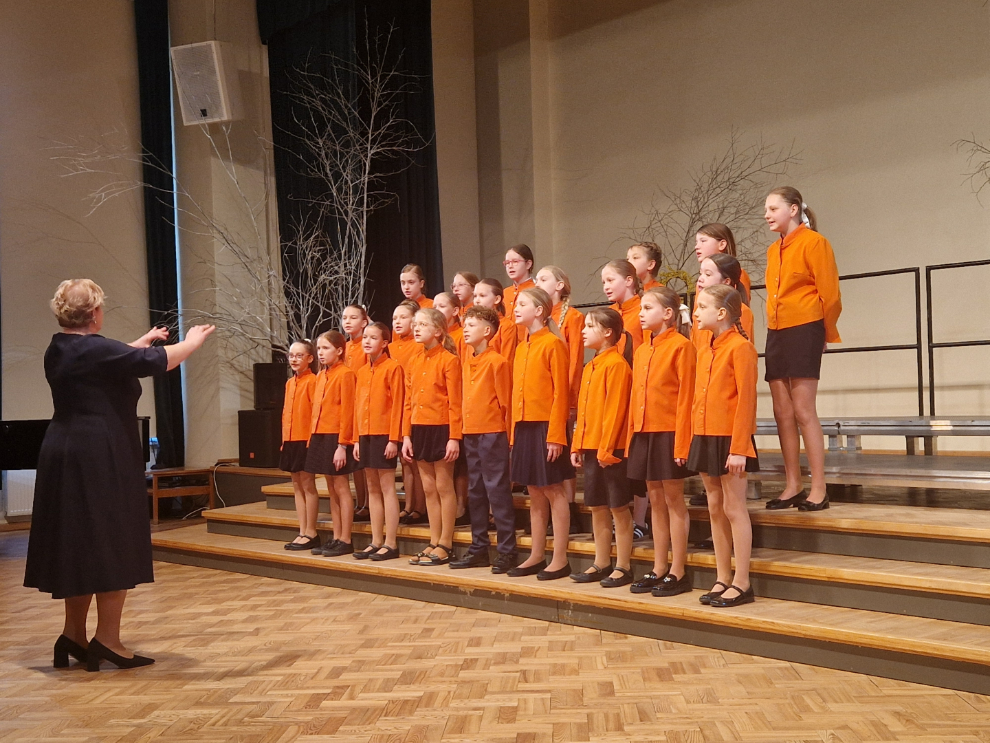 15. aprīlī Ogres novada Kultūras centrā norisinājās Ogres novada izglītības iestāžu 1.-4. klašu un 10.-12. klašu koru skate, kurā piedalījās dziedātāji no Madlienas, Lielvārdes, Birzgales, Jumpravas, Ikšķiles, Ķeguma, Ogres, Ogresgala un Suntažu izglītības iestādēm.