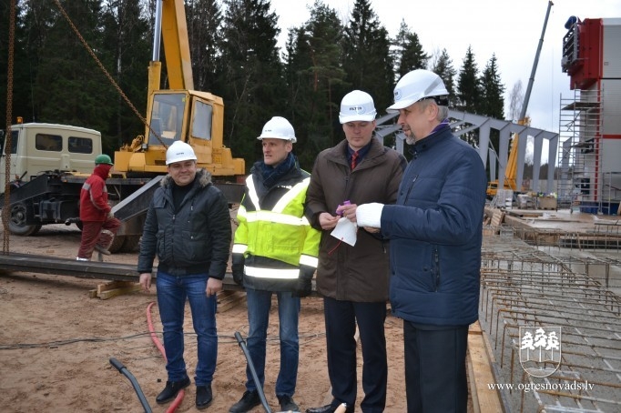 Jaunās katlu mājas būvdarbi Ogrē rit veiksmīgi