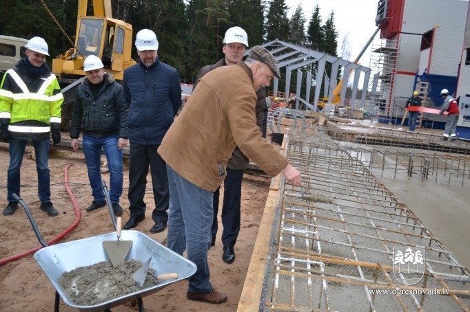 Jaunās katlu mājas būvdarbi Ogrē rit veiksmīgi