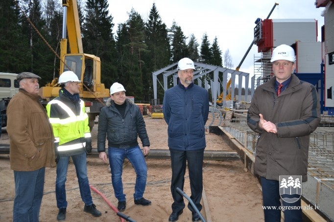 Jaunās katlu mājas būvdarbi Ogrē rit veiksmīgi