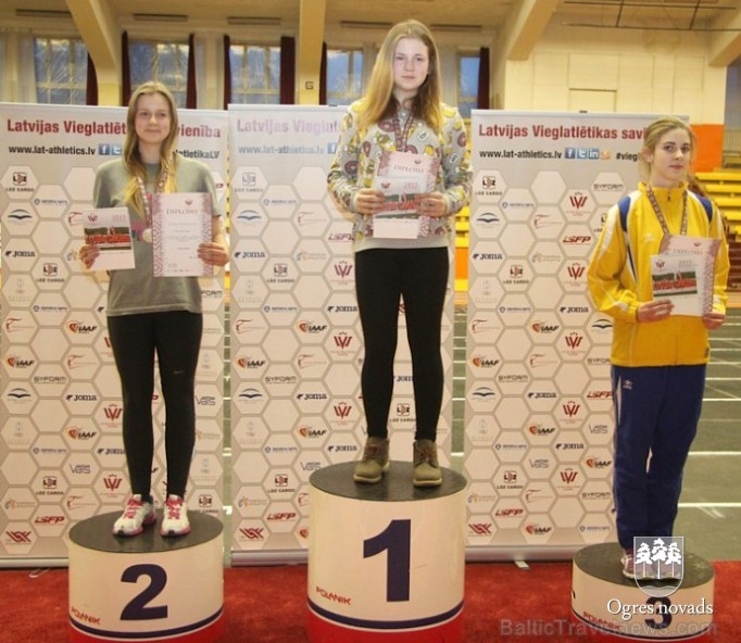 Mūsu vieglatlētiem 12 medaļas Latvijas čempionātā telpās