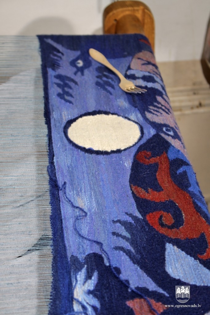 Ogrē tapis neparasts gobelēns