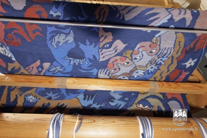 Ogrē tapis neparasts gobelēns