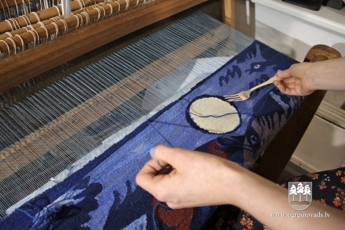 Ogrē tapis neparasts gobelēns