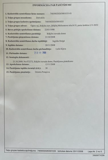 Nekustamā īpašuma, Melioratoru iela 8 - 35, Ikšķile, Ogres nov., kadastra numurs 7405 900 0248, atsavināšanas izsole