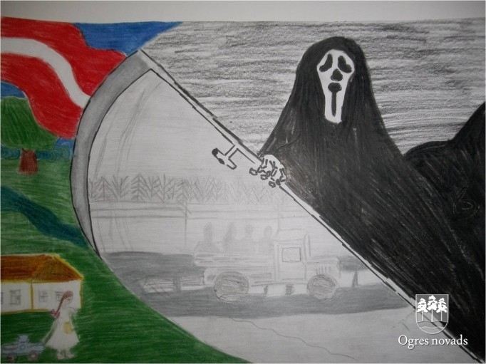 Konkursa “No mājām izraidītie” zīmējumi