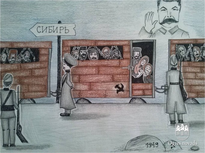Konkursa “No mājām izraidītie” zīmējumi