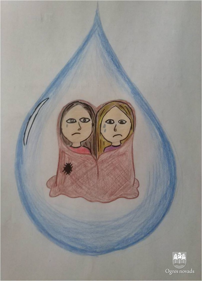 Konkursa “No mājām izraidītie” zīmējumi