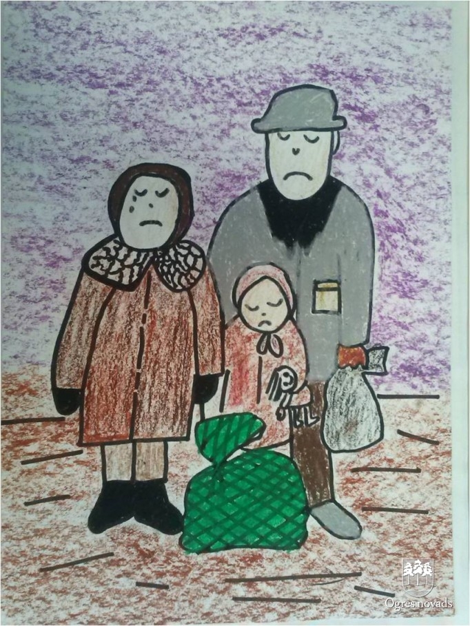 Konkursa “No mājām izraidītie” zīmējumi