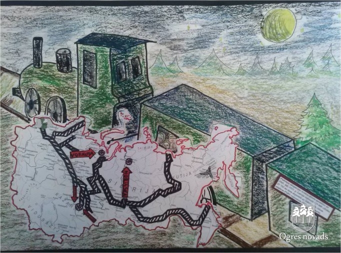 Konkursa “No mājām izraidītie” zīmējumi