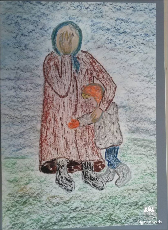Konkursa “No mājām izraidītie” zīmējumi