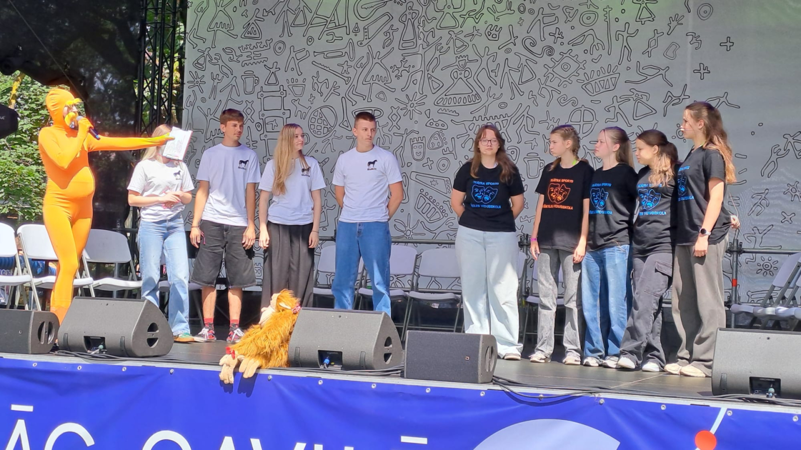 Četras skolēnu teātra komandas pārstāv Ogres novadu XIII Latvijas Skolu jaunatnes dziesmu un deju svētkos Latvijas skolu teātra sporta komandu turnīrā