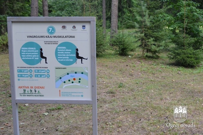 Ogrē atklāts Veselības maršruts - pirmais Latvijā
