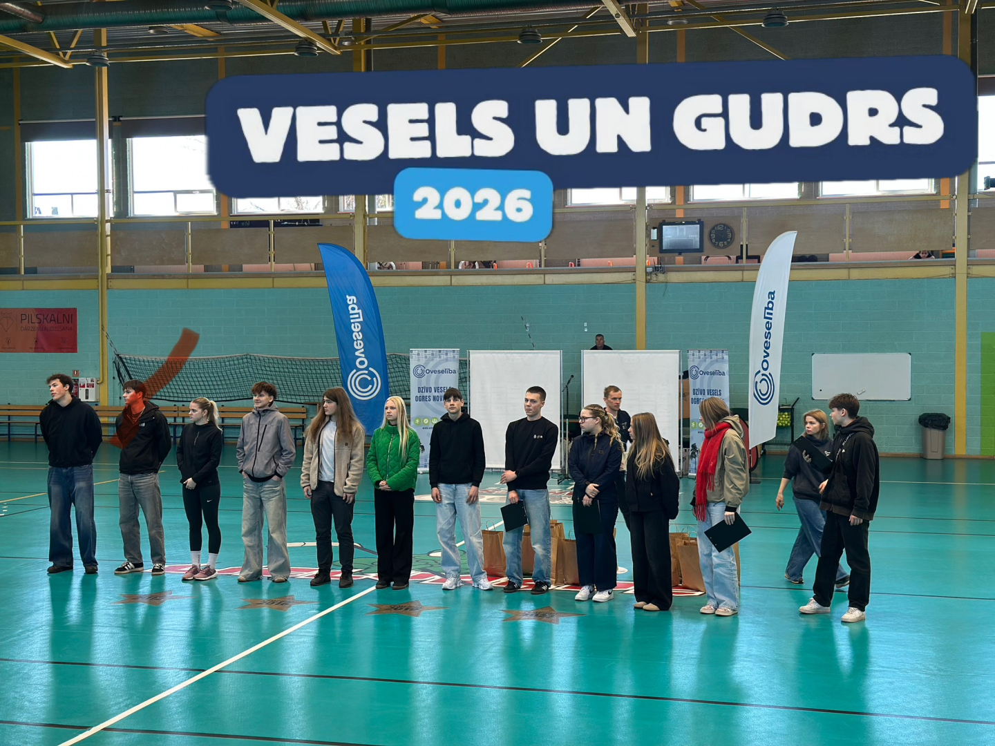 Ogres novada jaunieši 2026. gada 2. aprīlī piedalās Oveselība organizētajā Pasaules veselības dienai veltītā veselības izglītības pasākumā “Vesels un gudrs 2026”