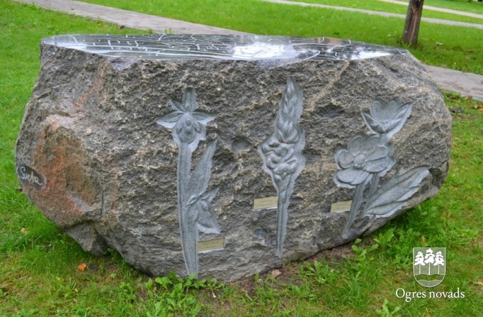 Akmens skulptūras Ogrē 09.2014.