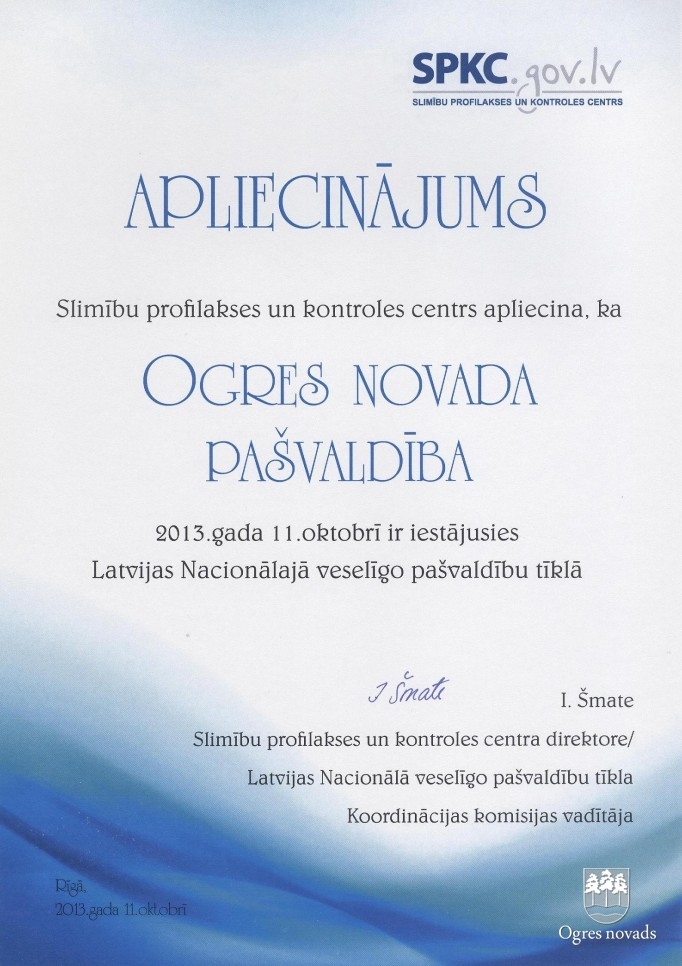 Ogres novads iesaistās Latvijas nacionālajā veselīgo pašvaldību tīklā (foto Solvita Kļaviņa un Edīte Tettere)