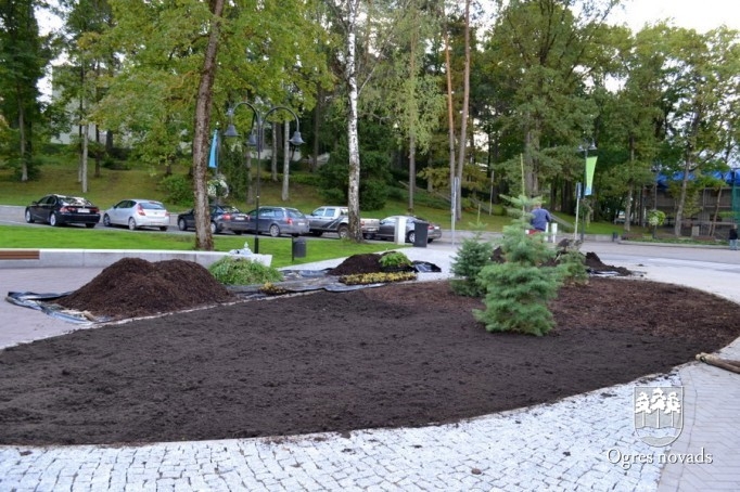 Brīvības ielā notiek apzaļumošanas darbi