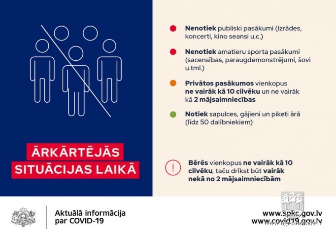 No 9.novembra valstī izsludināta ārkārtējā situācija