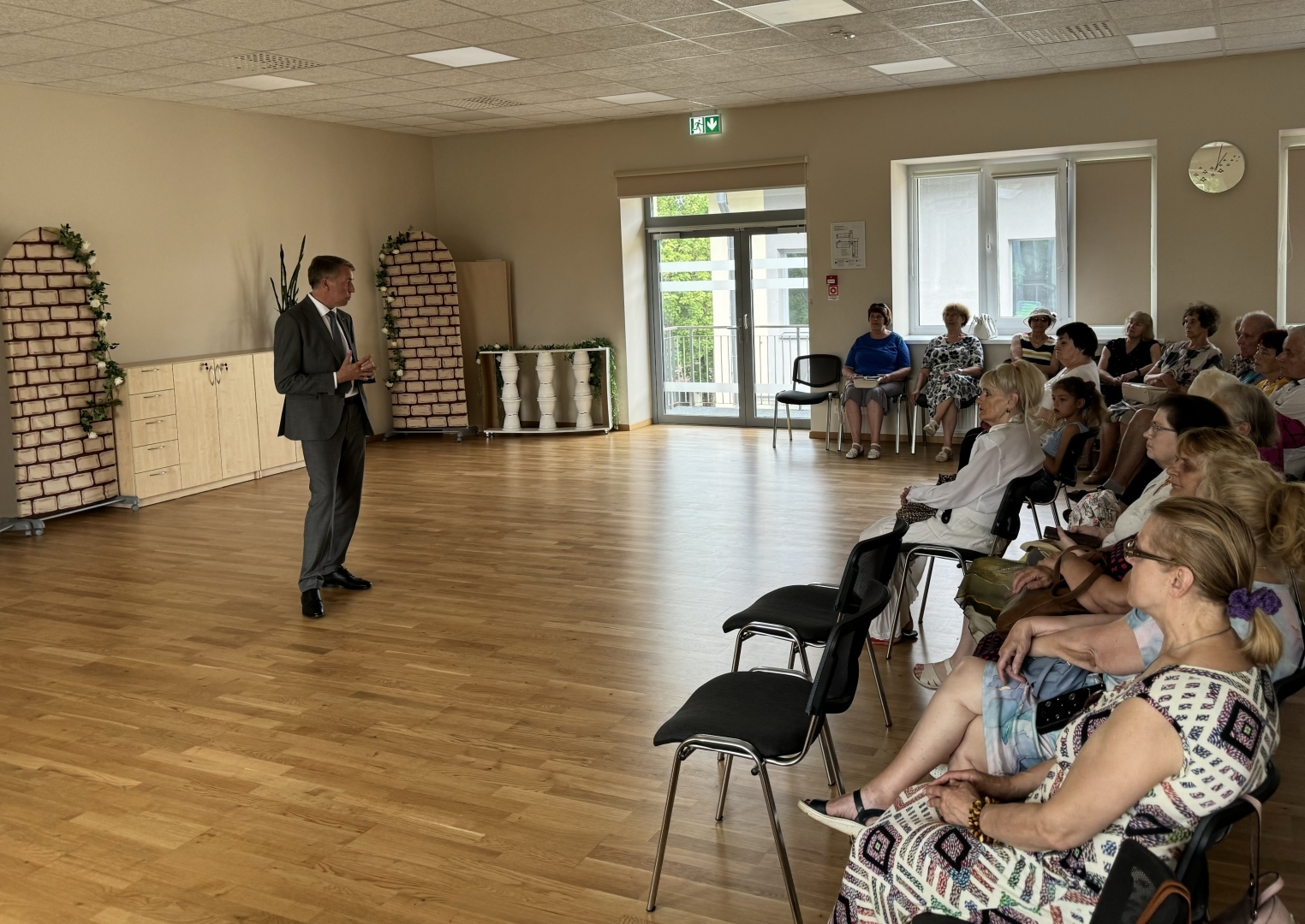 Uldis augulis tiekas ar Ogres pensionāru biedrību 31.05.2024.