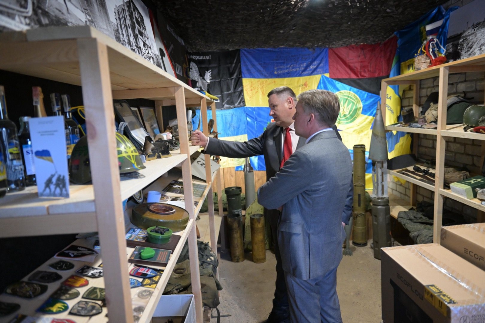 Egils Helmanis un Uldis Augulis apskata Ukrainas kara priekšmetus 31.05.2024.