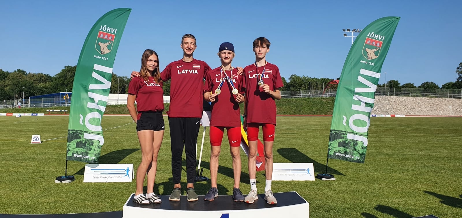 Ogres novada sportisti Baltijas čempionātā finišē ar rekordu un medaļām