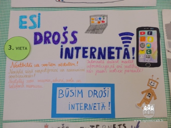 OCB Bērnu literatūras nodaļas apmeklētāji par drošu internetu