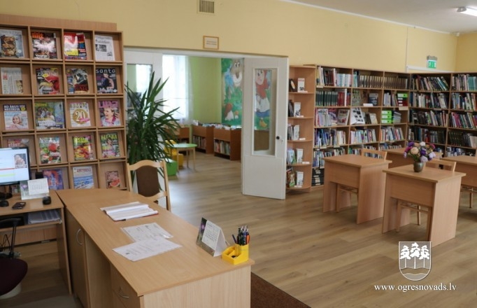 Novada pagastos plašas, labi aprīkotas bibliotēkas