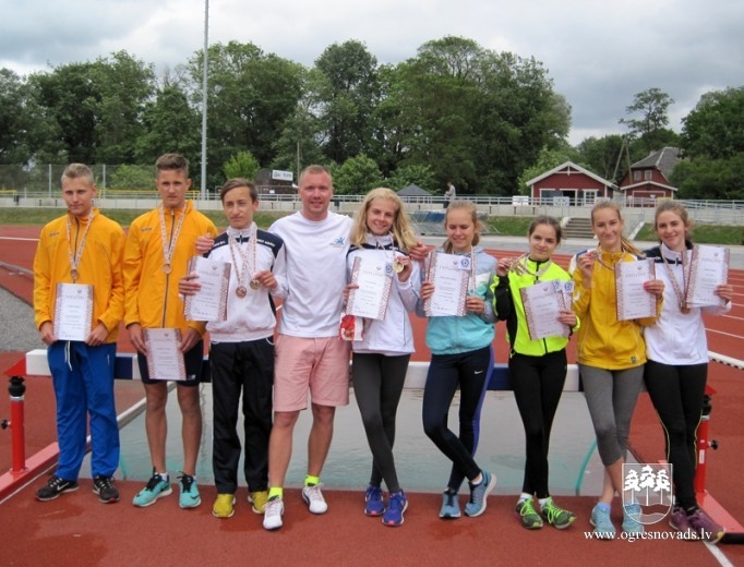 Ogres NSC audzēkņiem 13 medaļas Latvijas čempionātā Saldū