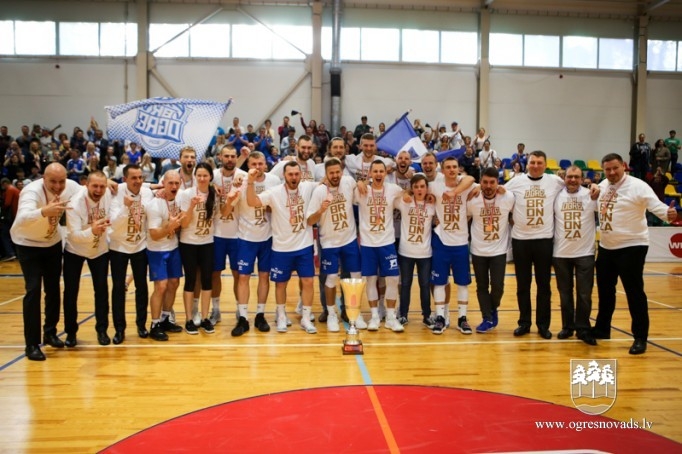 BK “Ogre” izcīna Latvijas Basketbola līgas bronzu