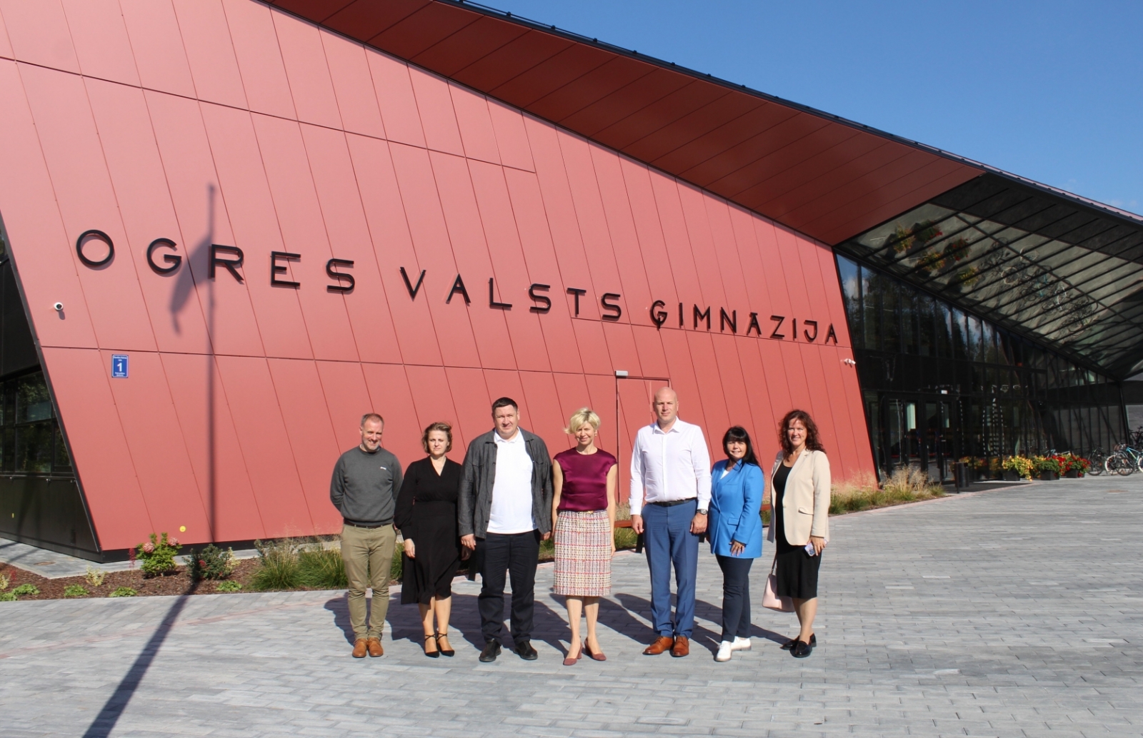 A.Čakšas vizīte Ogres Valsts ģimnāzijā 22.09.2023
