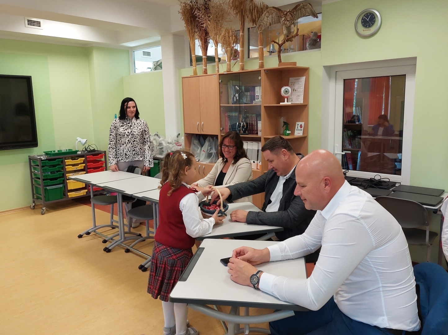 A.Čakšas vizīte E.Kauliņa Lielvārdes vidusskolā 22.09.2023