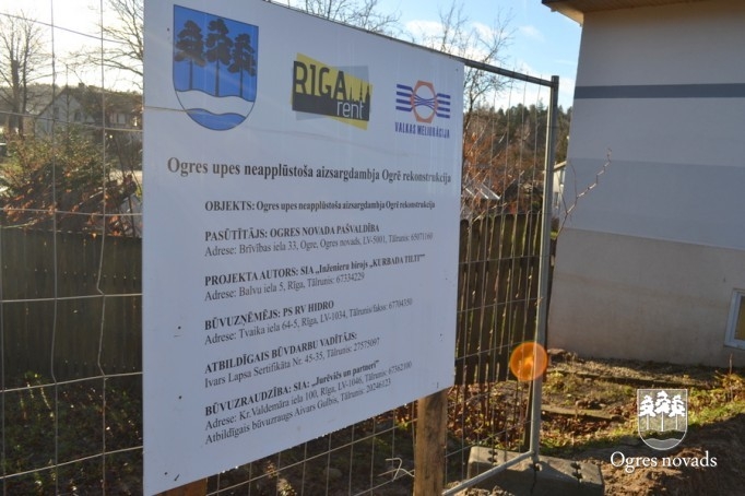 Dambja izbūve Ogrē