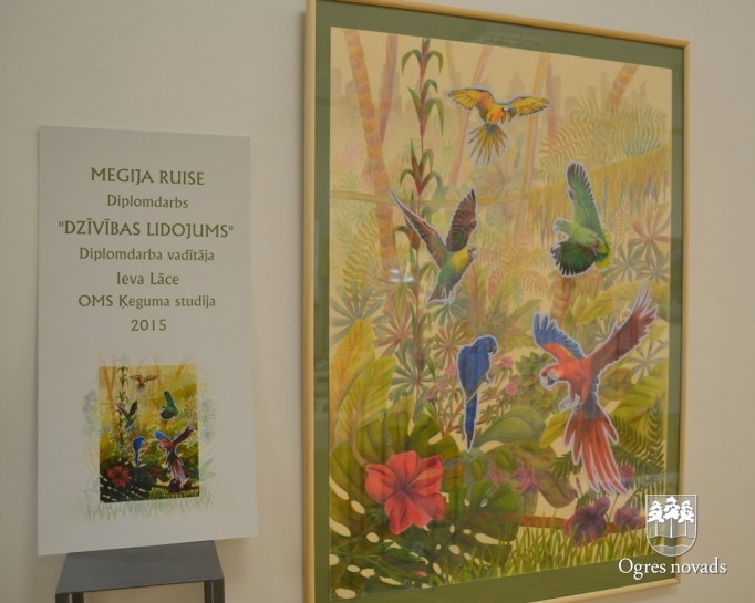 Gada noslēguma darbu izstāde Ogres Mākslas skolā