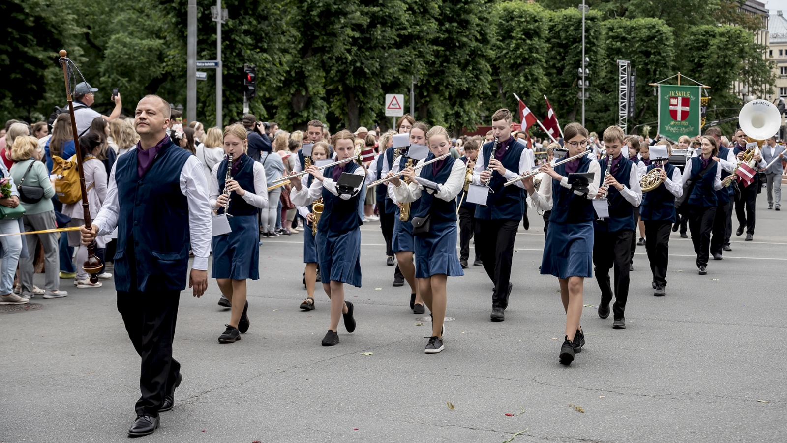 Dziesmu svētku gājiens. Ogres novads. Foto: Voldemārs Stāvusis