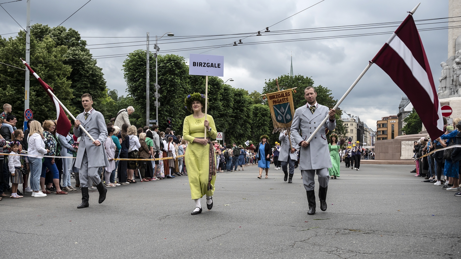 Dziesmu svētku gājiens. Ogres novads. Foto: Voldemārs Stāvusis