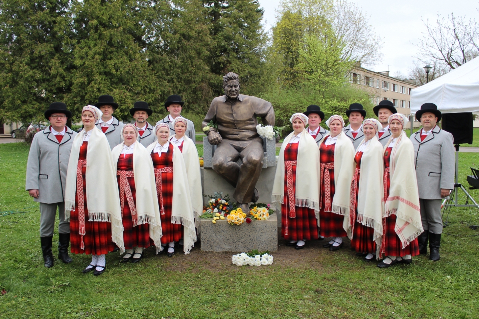 Edgaram Kauliņam 120 piemiņas pasākumi Lielvārdē 26.04.2023. 