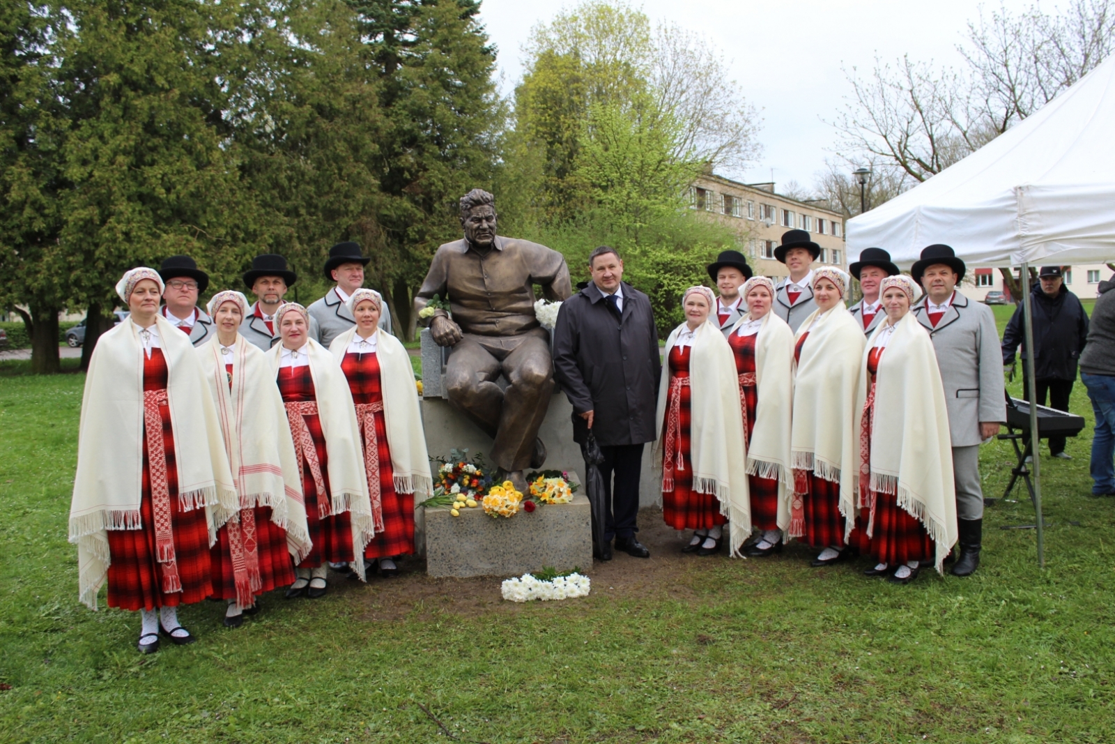 Edgaram Kauliņam 120 piemiņas pasākumi Lielvārdē 26.04.2023. 