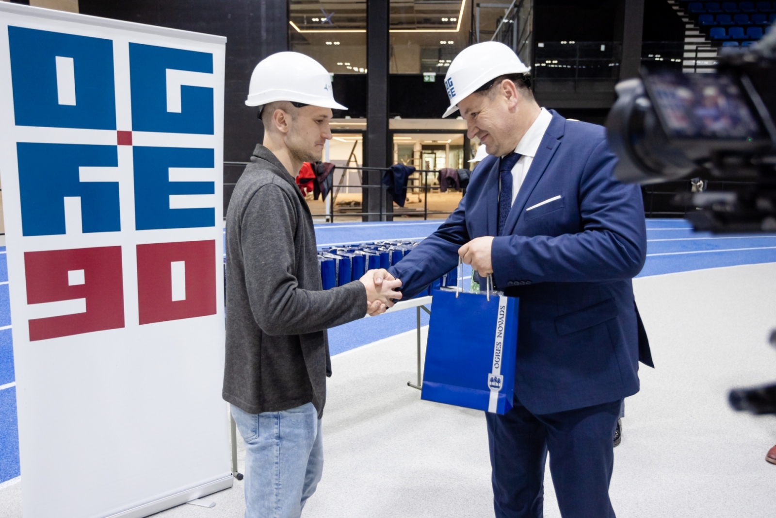 Lielvārdes florbola komandas pieņemšana Ogrē. 27.04.2023.