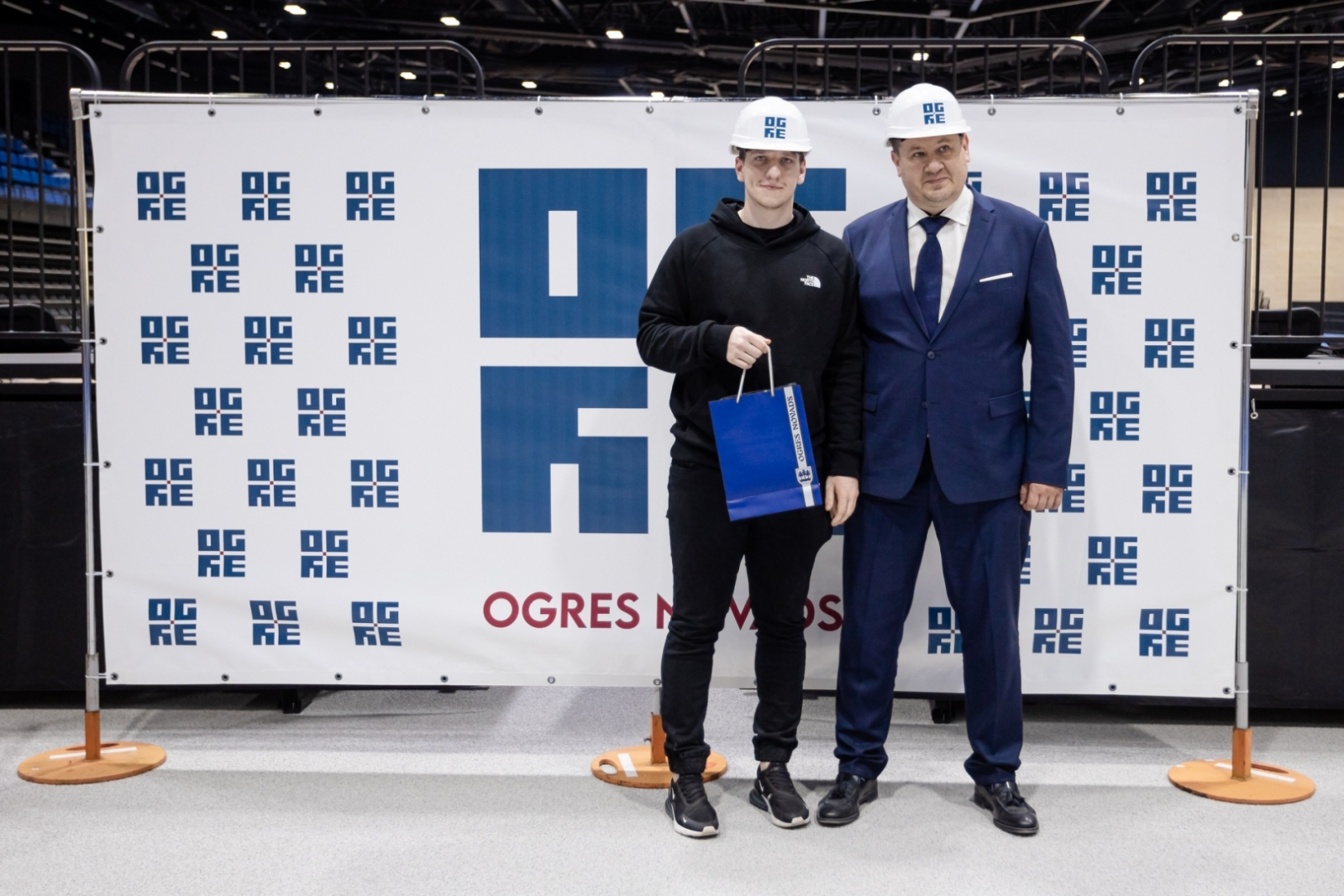 Lielvārdes florbola komandas pieņemšana Ogrē. 27.04.2023.