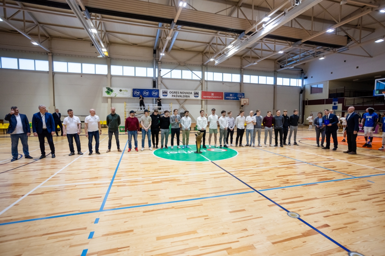 Lielvārdes florbola komandas pieņemšana Ogrē. 27.04.2023.
