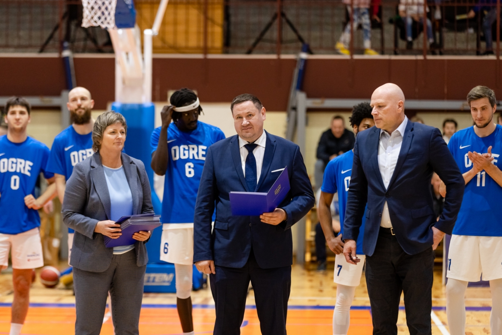 Lielvārdes florbola komandas pieņemšana Ogrē. 27.04.2023.