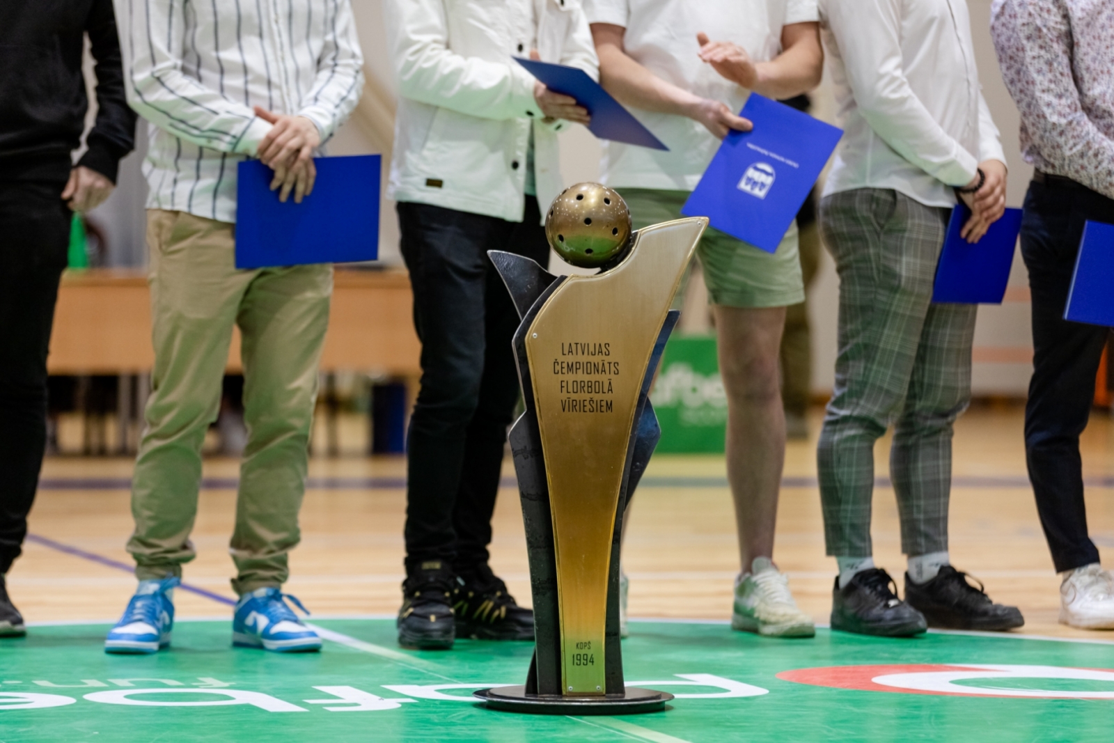 Lielvārdes florbola komandas pieņemšana Ogrē. 27.04.2023.