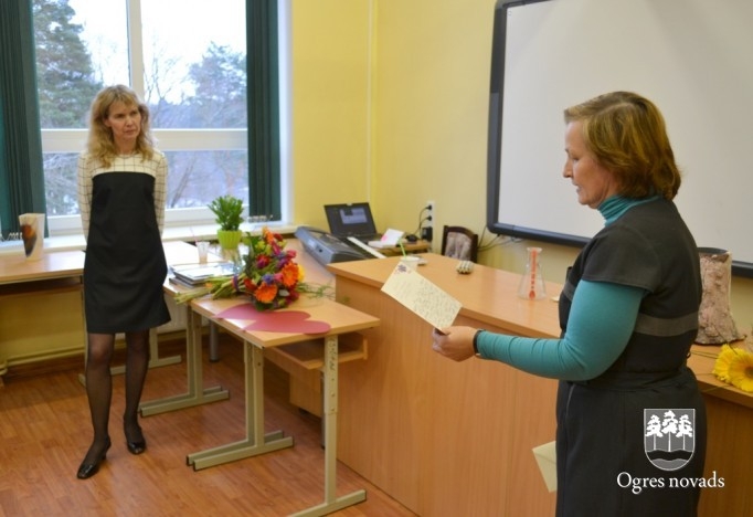 Skolotāja Inese Orbidāne atzīmē dzīves jubileju