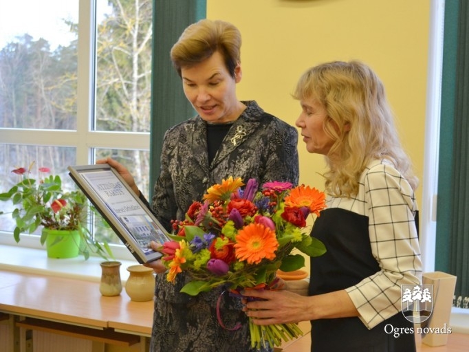 Skolotāja Inese Orbidāne atzīmē dzīves jubileju