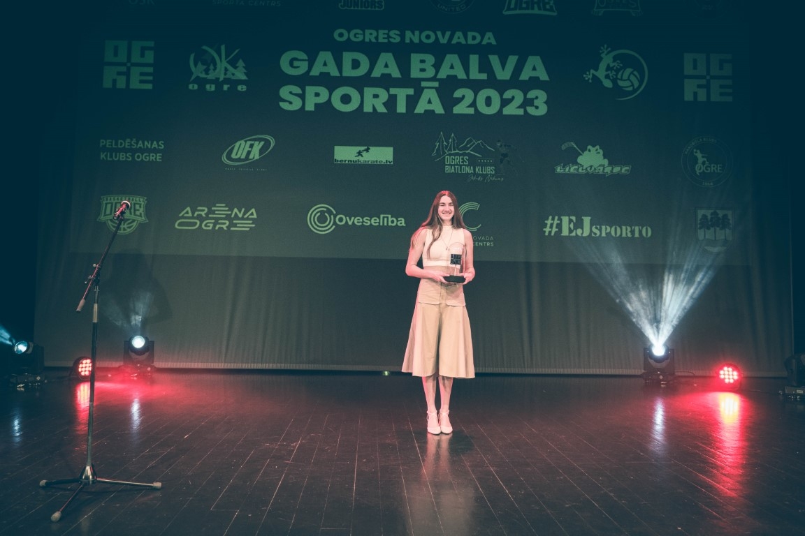 Gada balvas sportā 2023 ieguvējs: GADA JAUNĀ SPORTISTE – Indra Mackeviča (Vieglatlētika) 16.02.2024