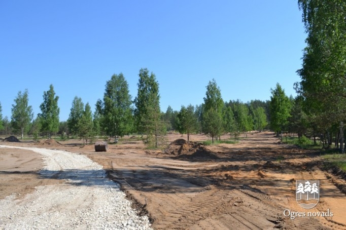 Jaunās kapsētas izbūves darbi