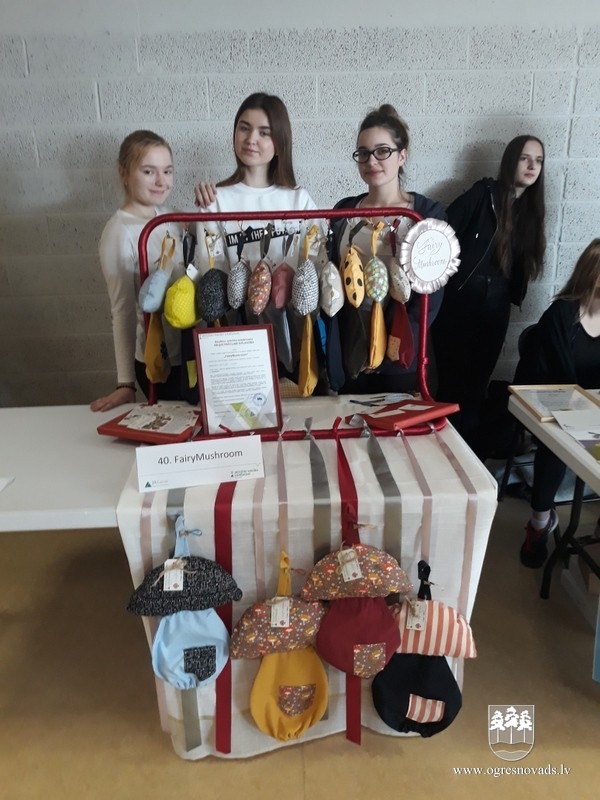 Jaunogres vidusskolā darbojas skolēnu mācību uzņēmums „FairyMushroom”
