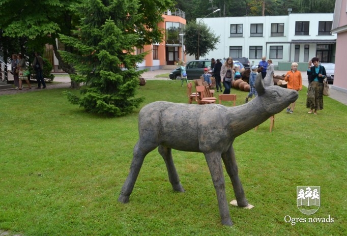 Koka skulptūras Ogres pilsētas svētkos