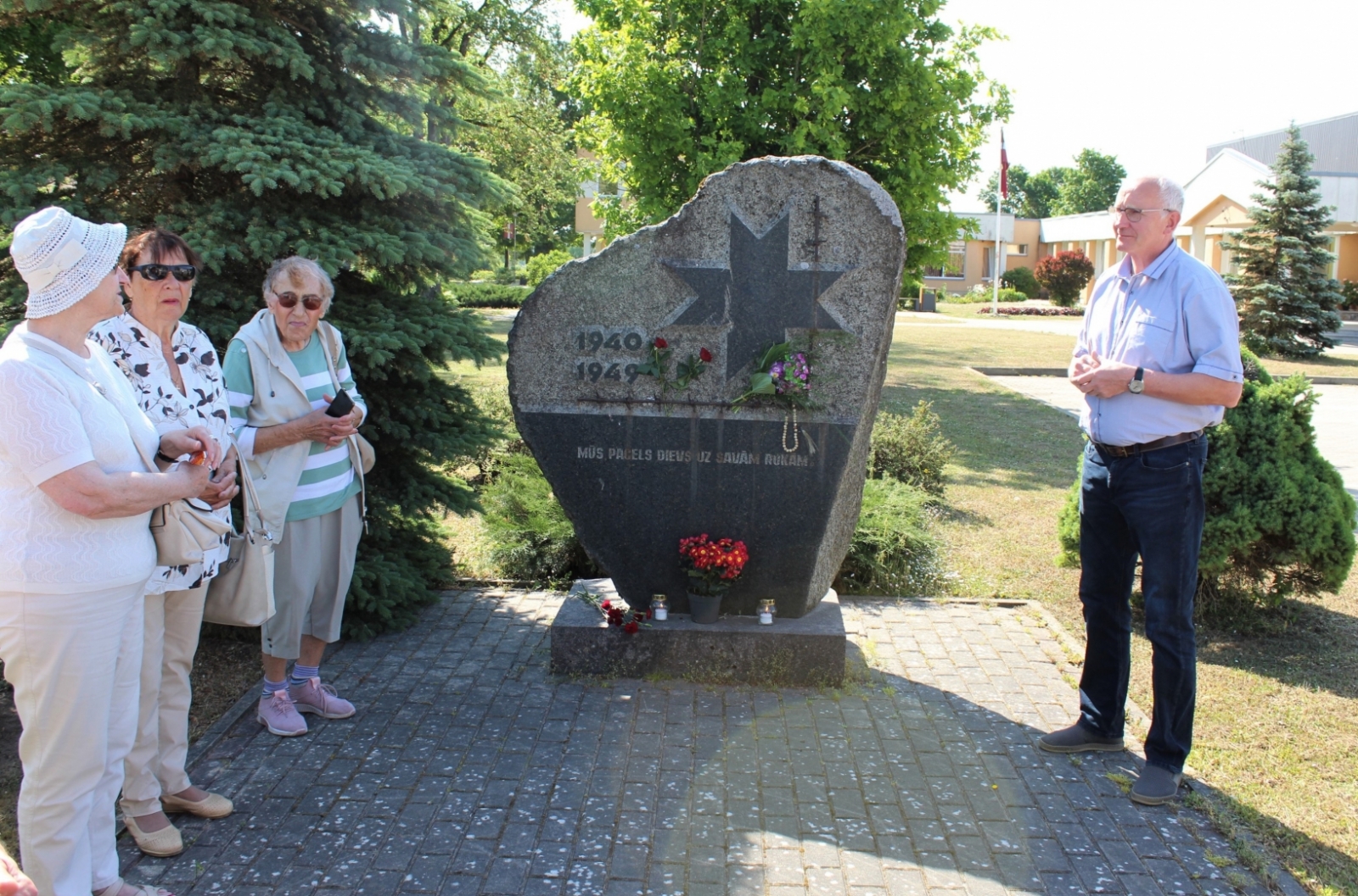 Komunistiskā genocīda upuru piemiņas diena Ogres novadā. Lauberē. 14.06.2023.